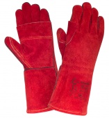 Краги спилковые усиленные 2Hands T2