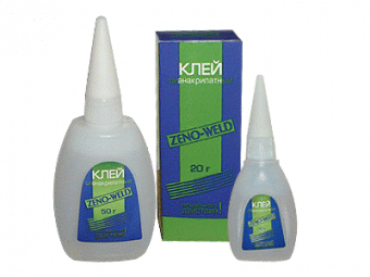 Клей ZENO-WELD LUX, однокомпонентный, цианоакрилатный, универсальный, 20 гр