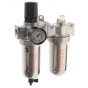Лубрикатор 3/8" с пластиковым переключателем, 215PSI, 2500л/мин., 125мл JTC