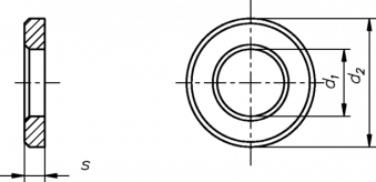 DIN EN 14399-6 (ранее DIN 6916) Шайба закалённая круглая C 45