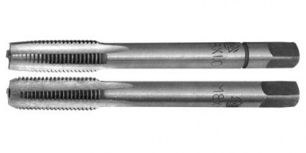 Метчик ручной М12 х 1,5 2 шт.комплект (Сталь 9ХС, ГОСТ 3266-81)